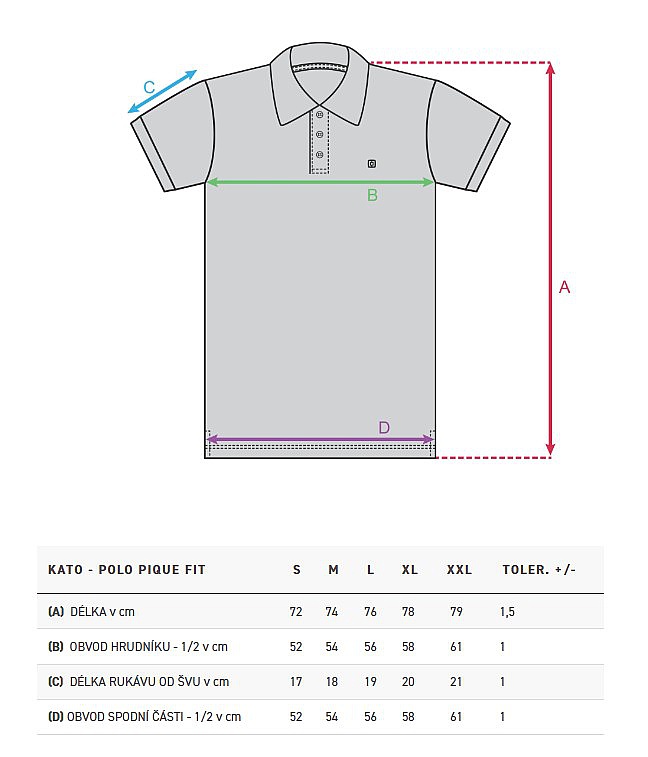tričko Horsefeathers Kato Polo - Blue Haze - men´s