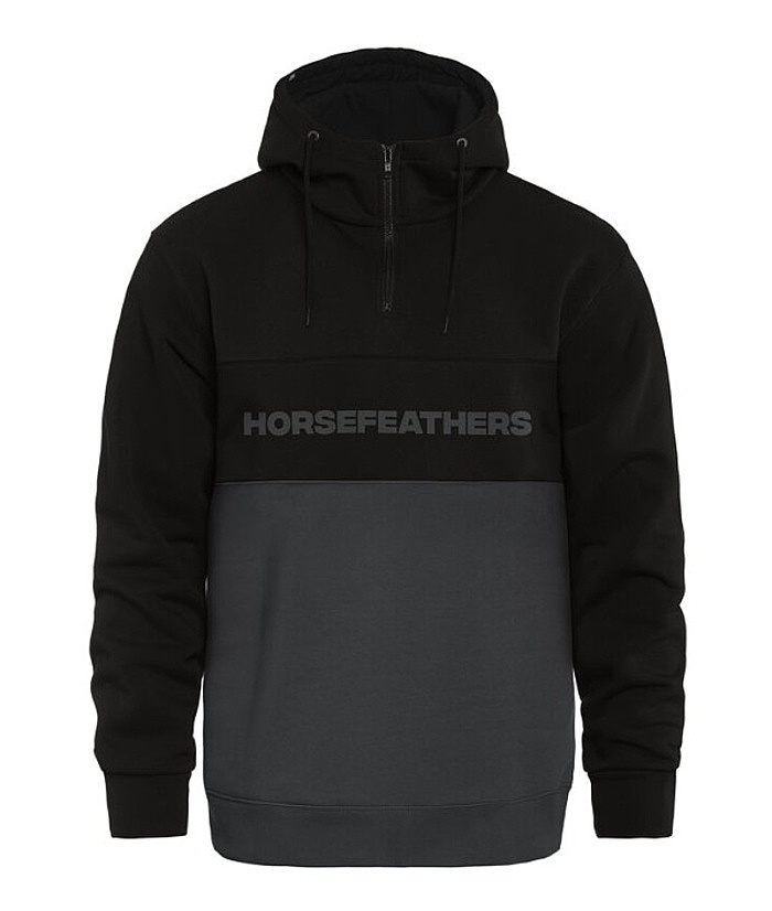 mikina Horsefeathers Fulton - Black/Gray - men´s