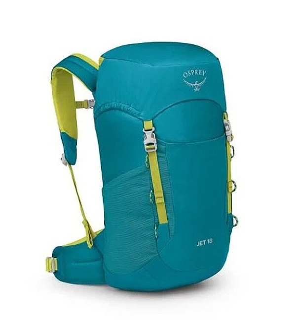 sac à dos Osprey Jet 18 - Blue Spikemoss/Lemongrass - unisex junior
