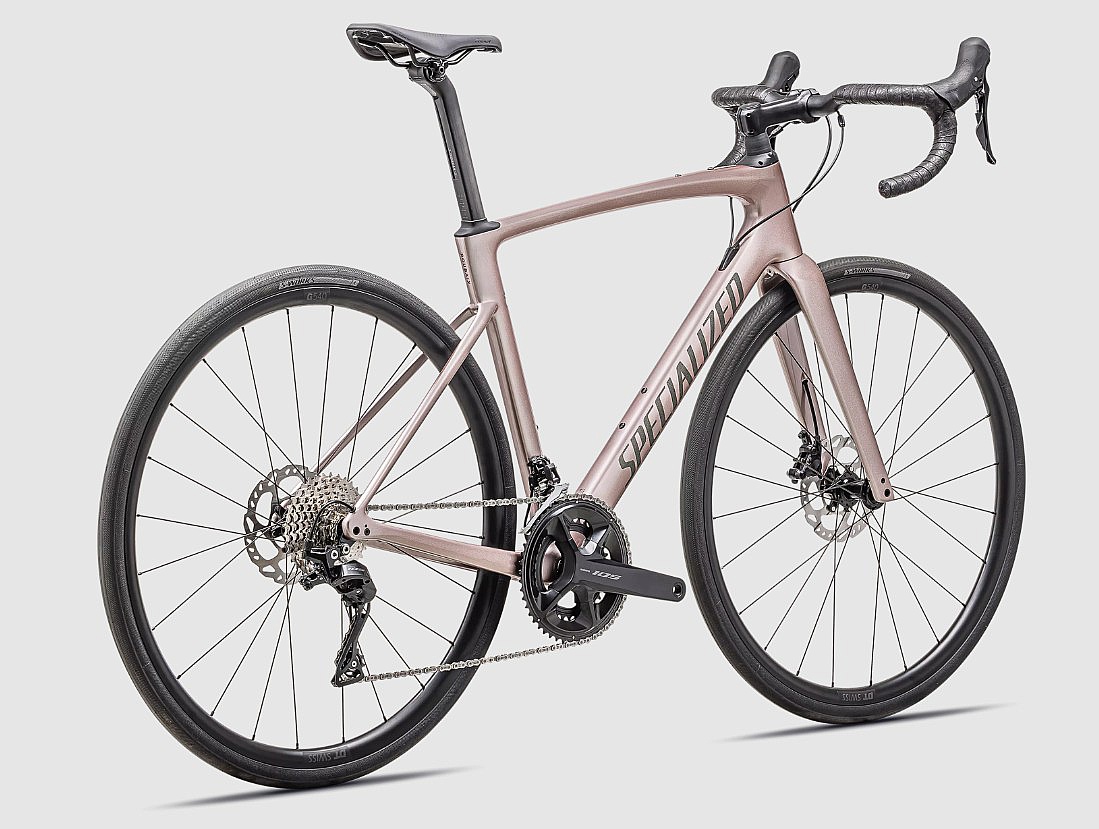 kolo Specialized Roubaix SL8 Sport 105 28" - Gloss Champagne/Smoke