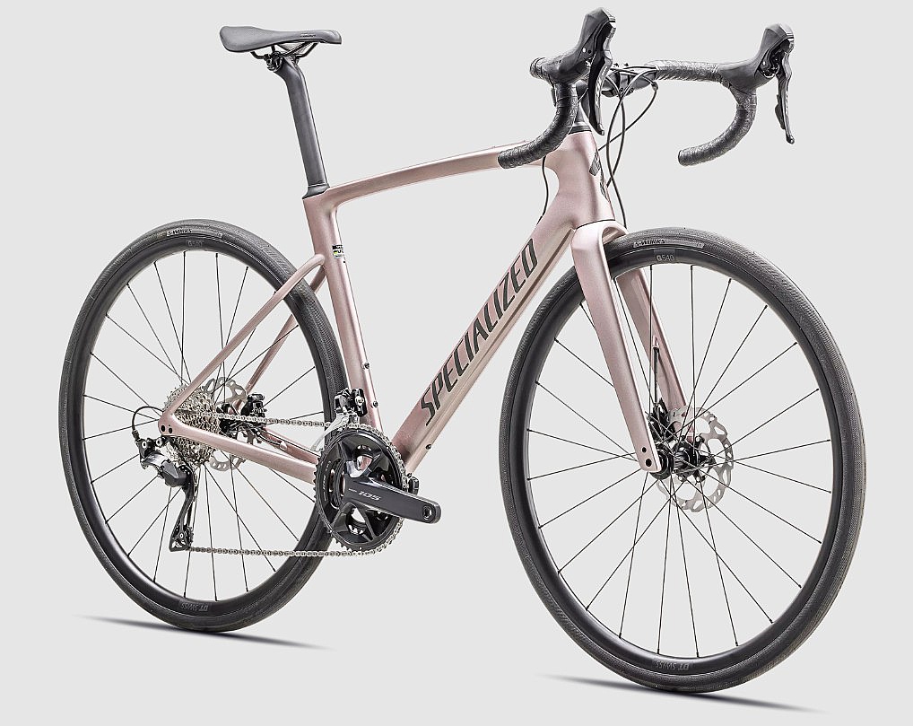 kolo Specialized Roubaix SL8 Sport 105 28" - Gloss Champagne/Smoke