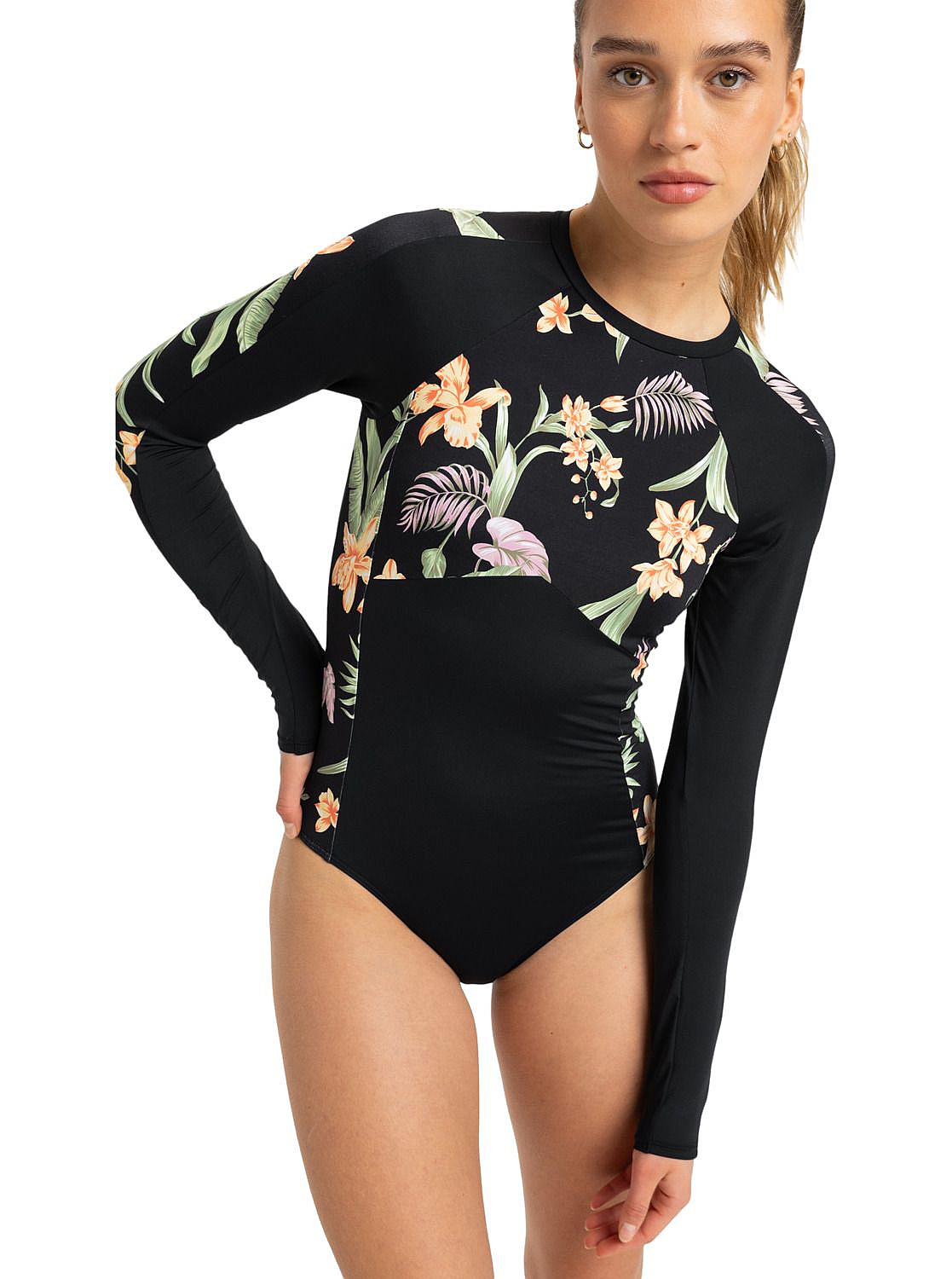 maillot de bain Roxy Fashion Onesie - KVJ3/Anthracite Island Escape - women´s