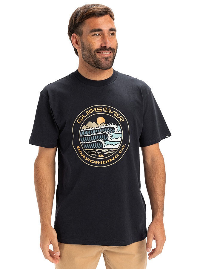 T-shirt Quiksilver Ev Three Seas - KTP0/Dark Navy - men´s