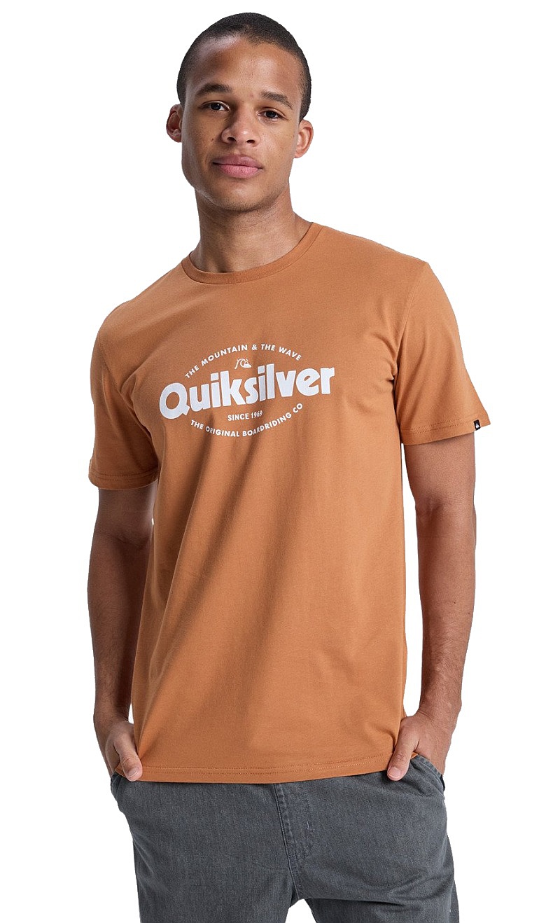 T-shirt Quiksilver Ev Shape All Day - CMN0/Bran - men´s