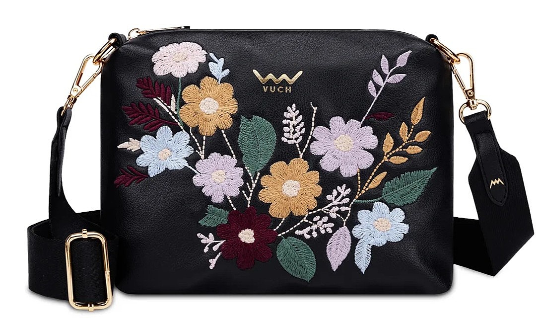 sac bandoulière  Vuch Coalie Flowers - Black - women´s