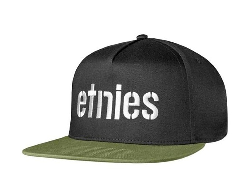 czapka z daszkiem Etnies Corp Snapback - Black/Olive