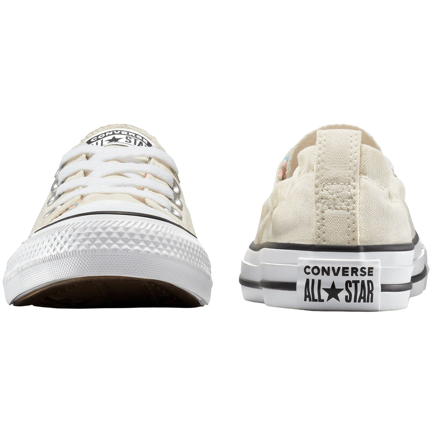 chaussures Converse Chuck Taylor All Star Shoreline Mini Flowers Slip - A14970/Egret/White/Black - women´s