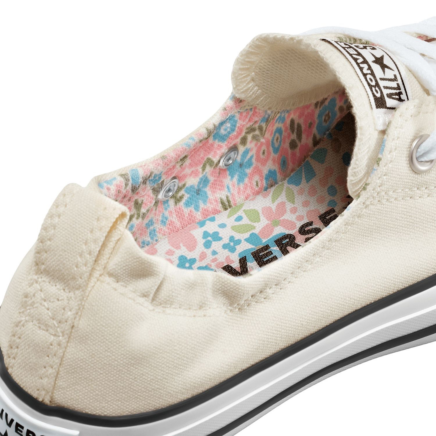 chaussures Converse Chuck Taylor All Star Shoreline Mini Flowers Slip - A14970/Egret/White/Black - women´s