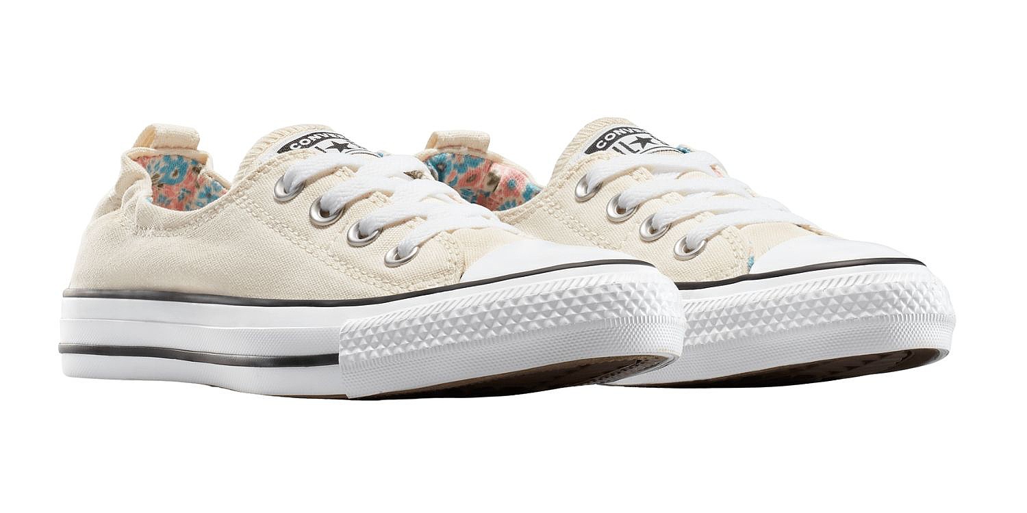 chaussures Converse Chuck Taylor All Star Shoreline Mini Flowers Slip - A14970/Egret/White/Black - women´s