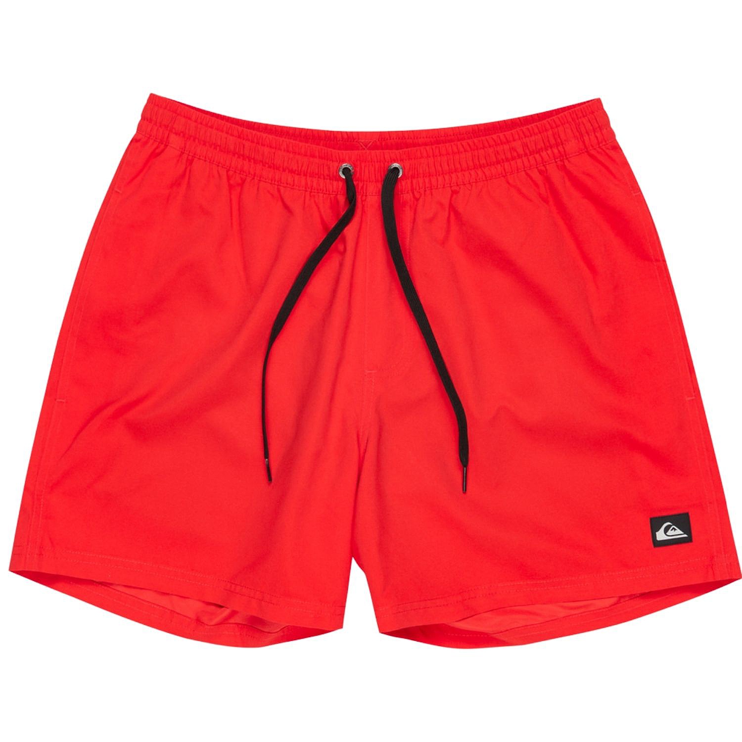 koupací šortky Quiksilver Everyday Solid Volley 15 - RQC0/High Risk Red
