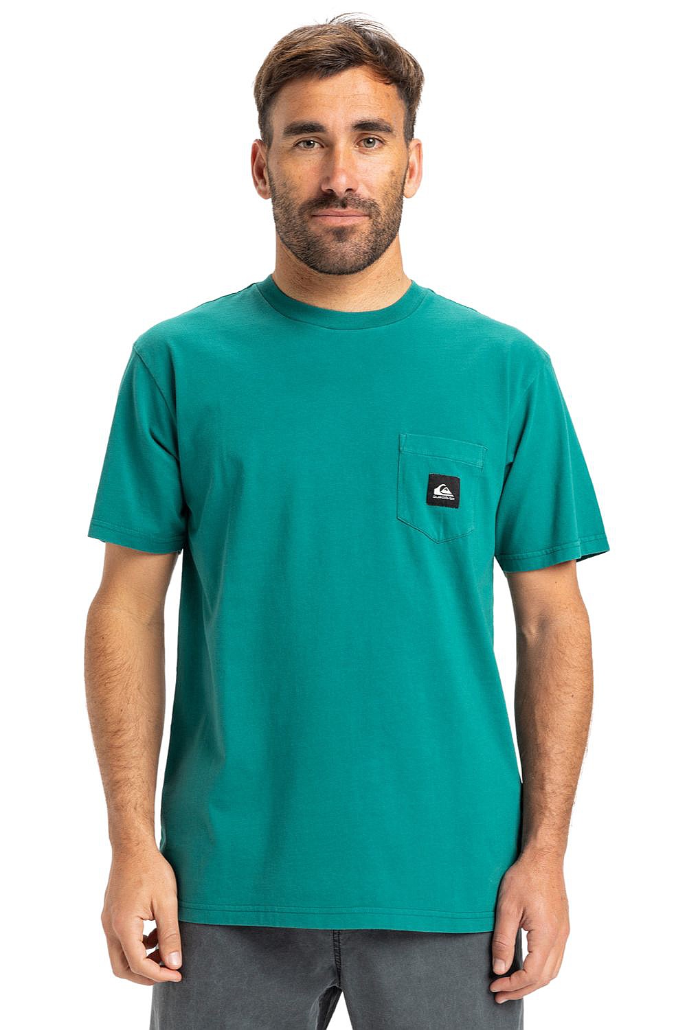 T-shirt Quiksilver Salt Water Pocket - BSJ0/Teal Green - men´s