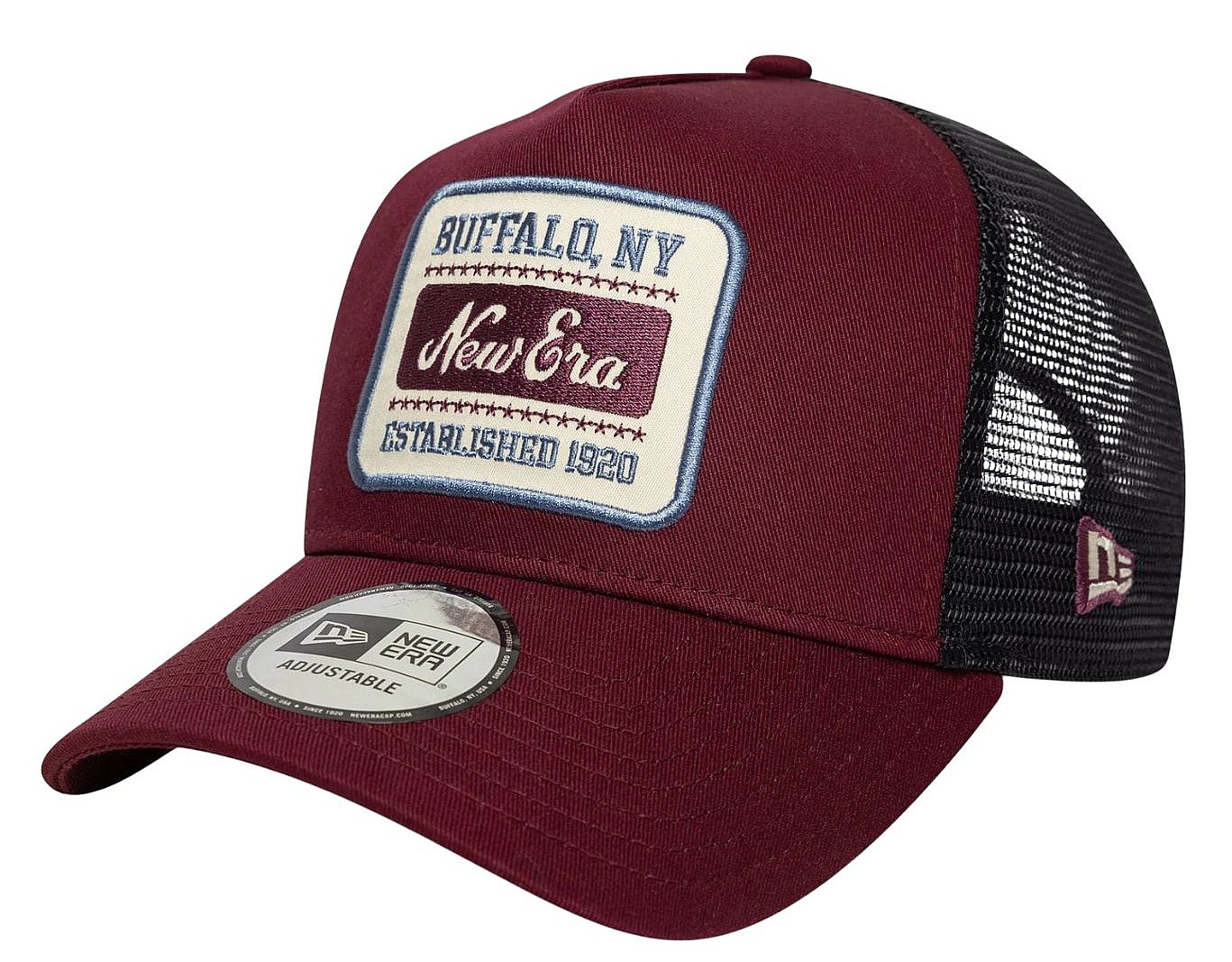 casquette New Era 9FO AF Patch Trucker Branded - Frosted Burgundy/Light Blue/Black - men´s
