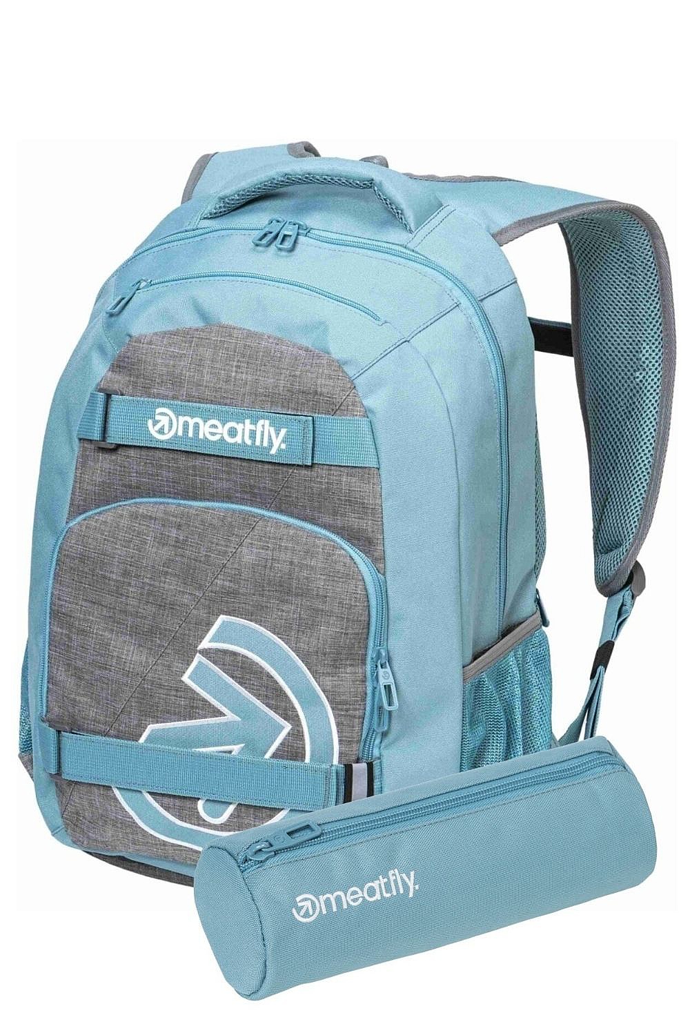 plecak Meatfly Exile - Grey Heather/Aqua