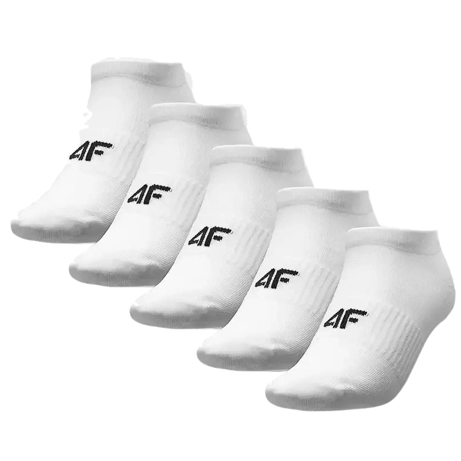 chaussettes 4F 4FWMM00USOCM479 5 Pack - 10S/White - men´s