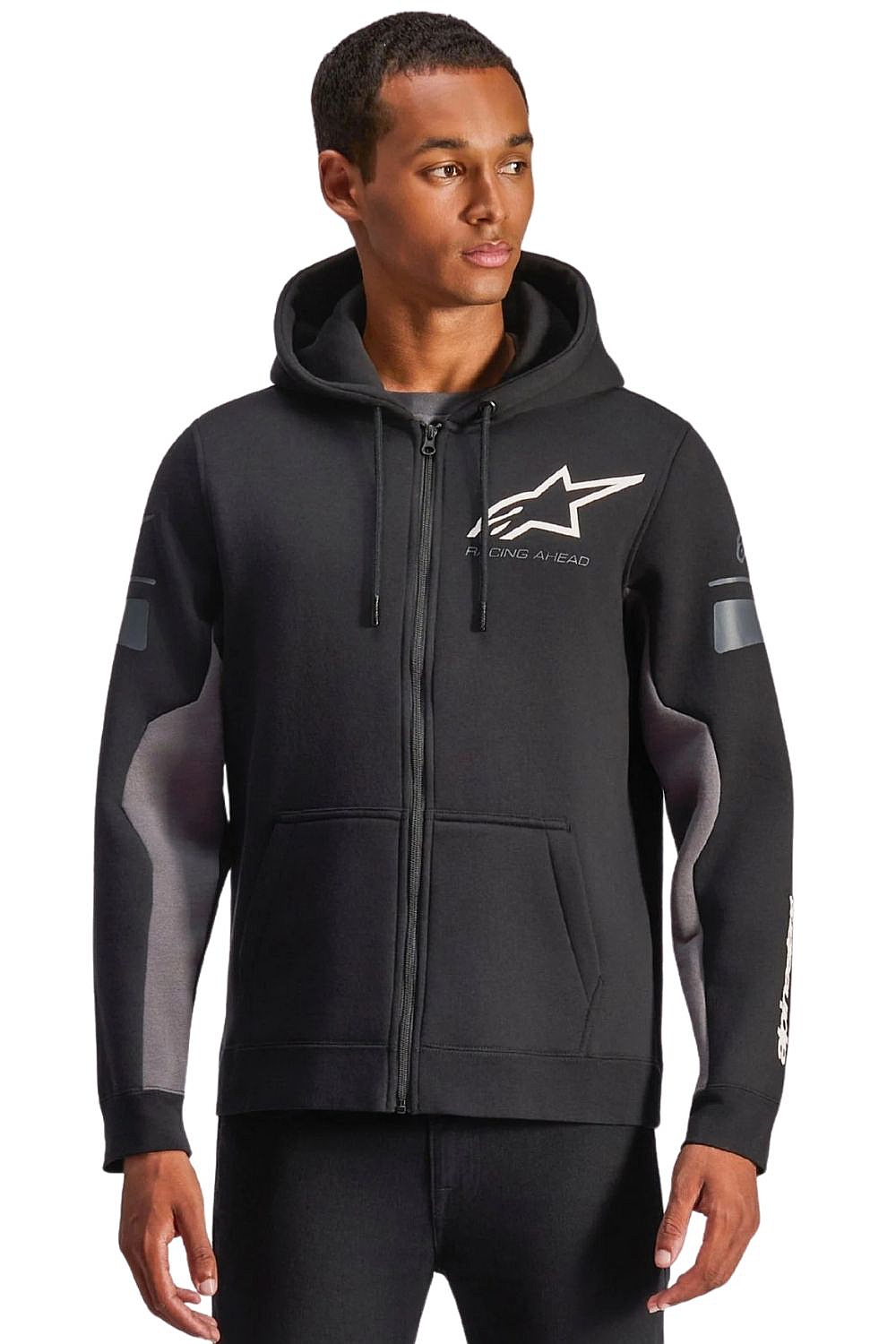 sweat-shirt Alpinestars Esemex Hoodie Zip - Black/Charcoal - men´s