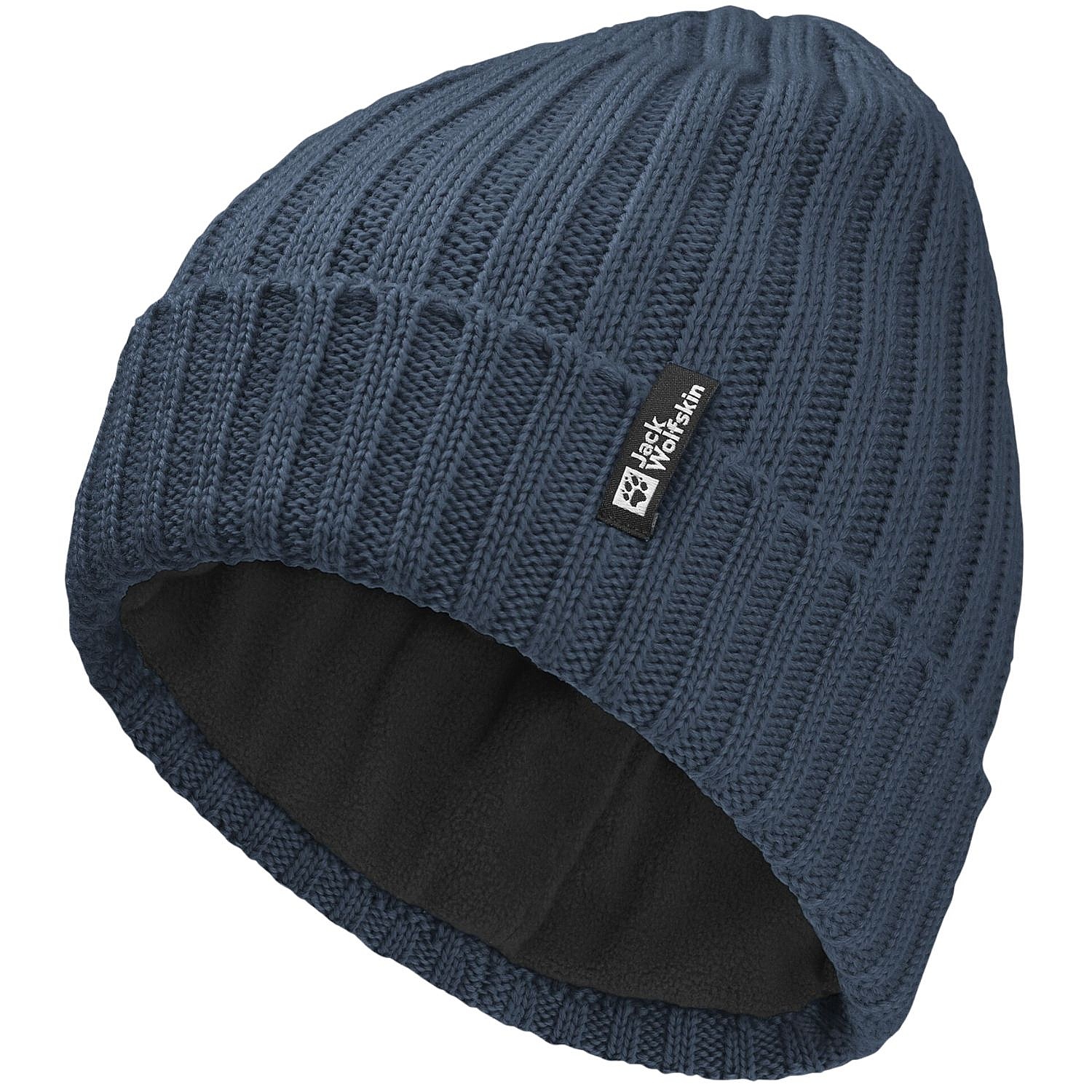 čepice Jack Wolfskin Rib Knit - Midnight Sky