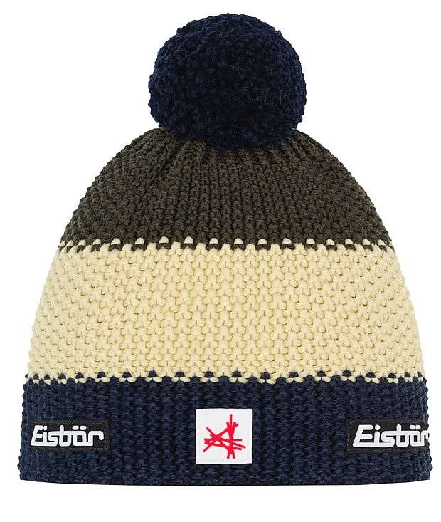 chapeau Eisbär Star Pompon MÜ SA - 517/Nachtmele/Clear Light/Outdoor Green