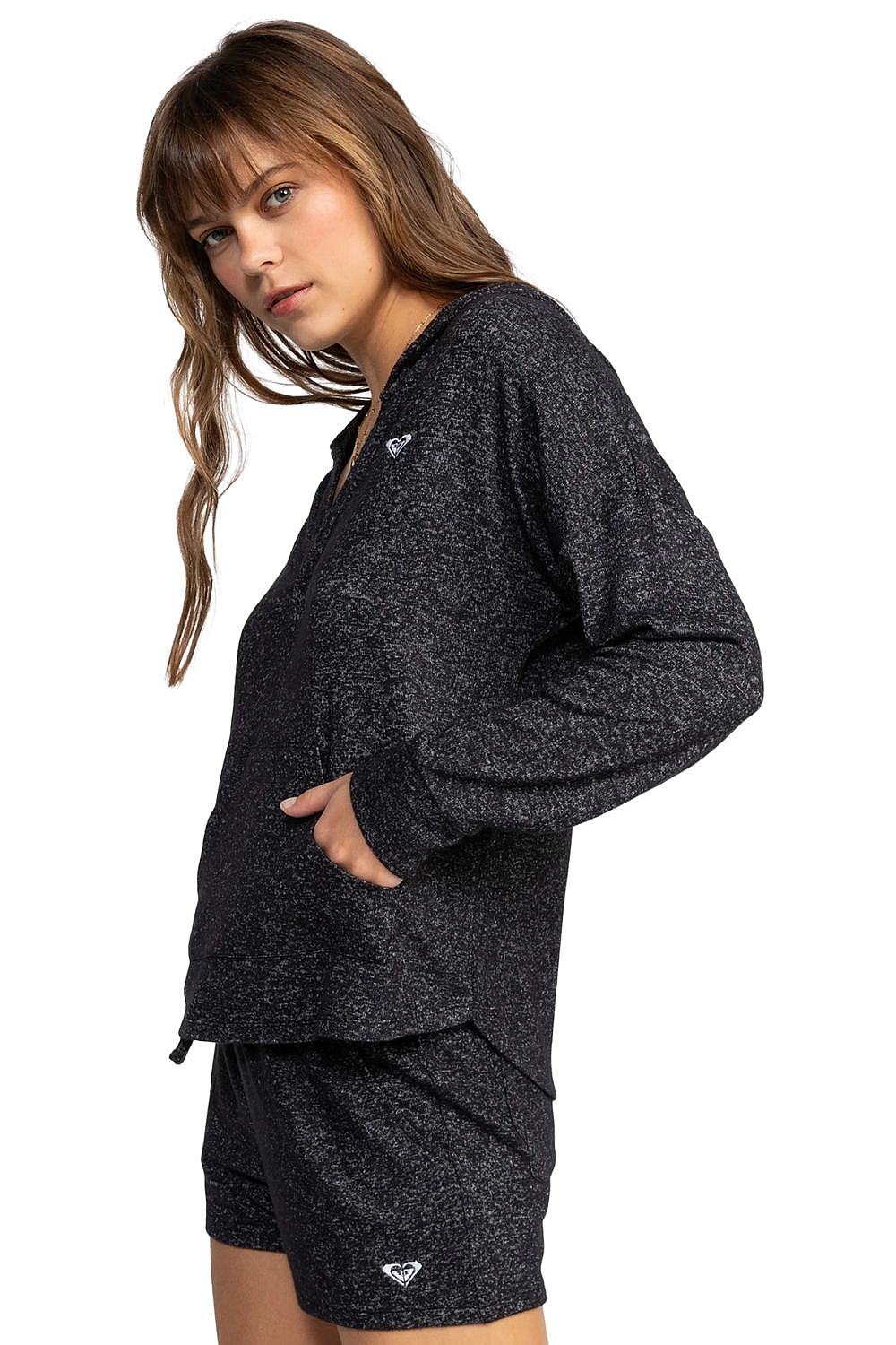 sweat-shirt Roxy Saturdaze Cosy Hoodie - KVJ0/True Black - women´s