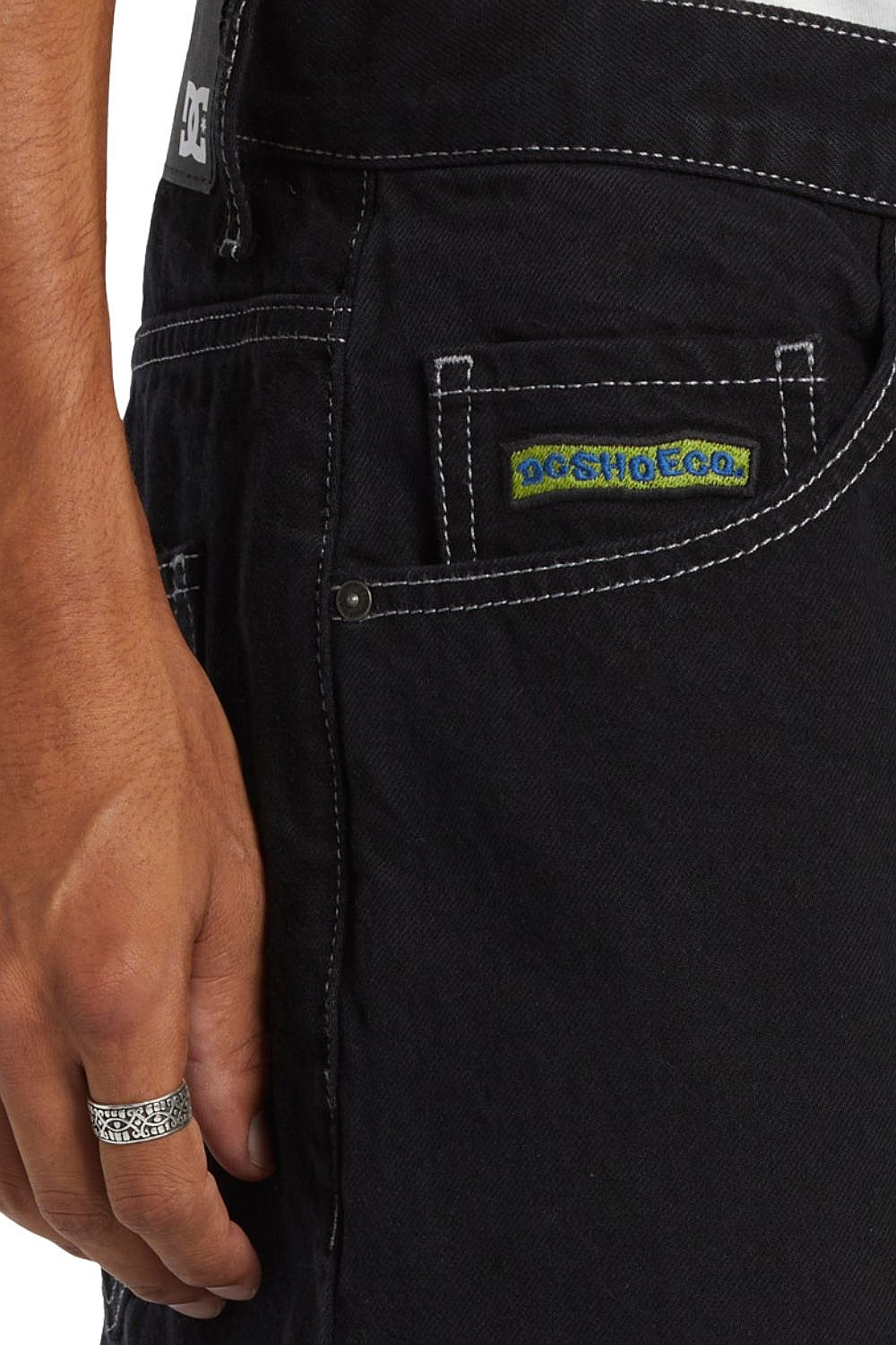 dżinsy DC Worker Baggy Denim RBT - KVJW/Black Tint