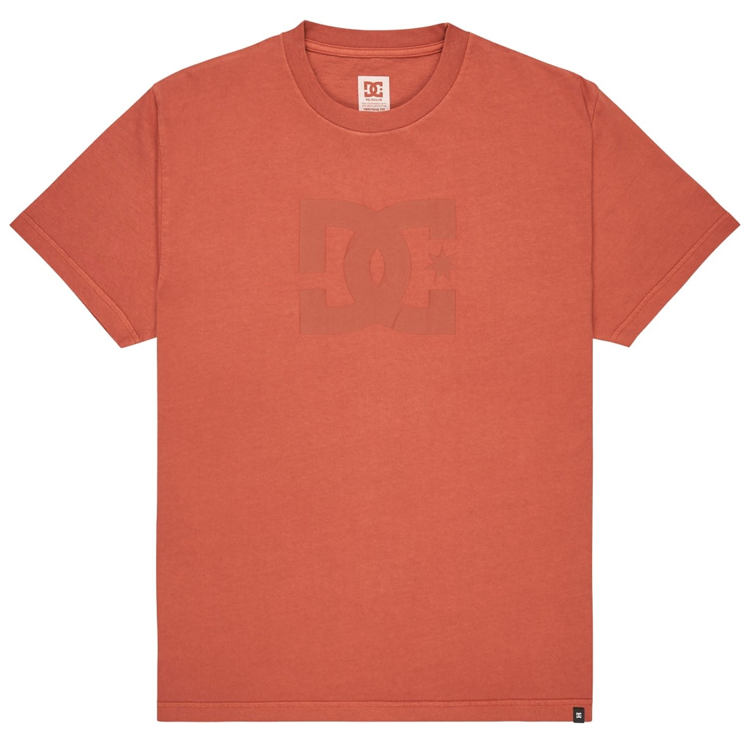 T-shirt DC Star Pigment Dye Hss - NQV0/Picante - men´s