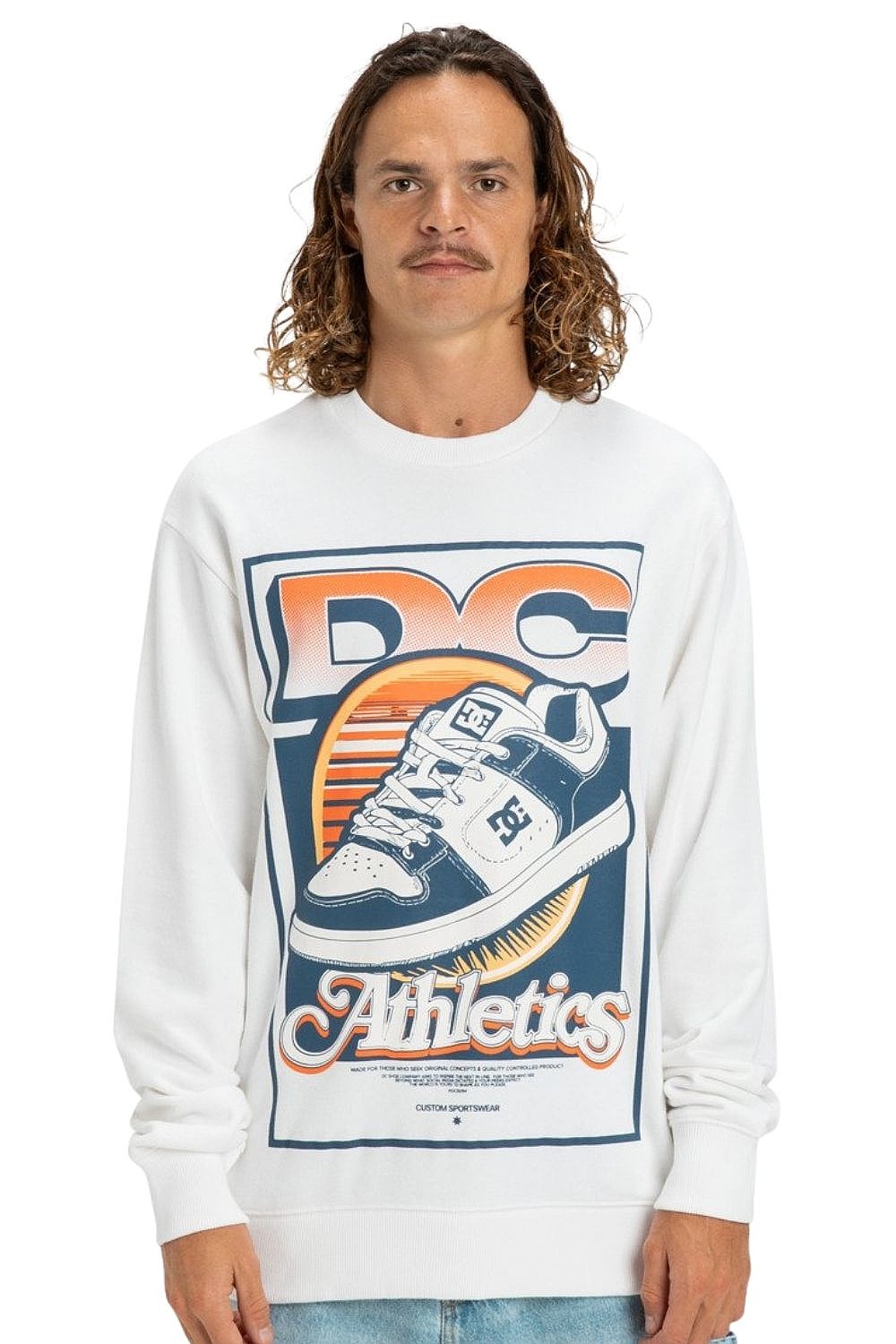 sweatshirt DC Manteca Tribute Crew - WBB0/White - men´s