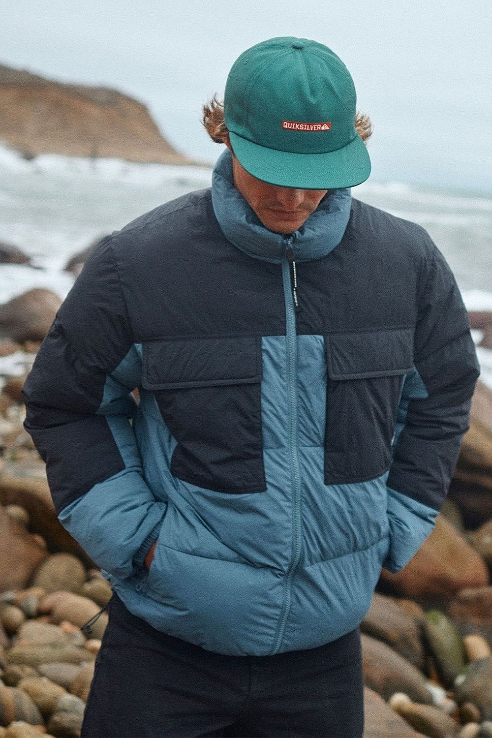 czapka z daszkiem Quiksilver DNA Clicked - TKR/Trekking Green