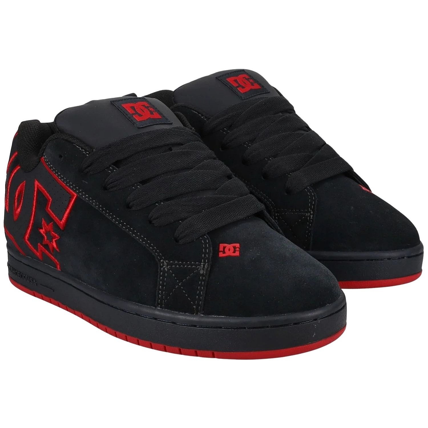chaussures DC Court Graffik SE - Dark Grey/Red - men´s