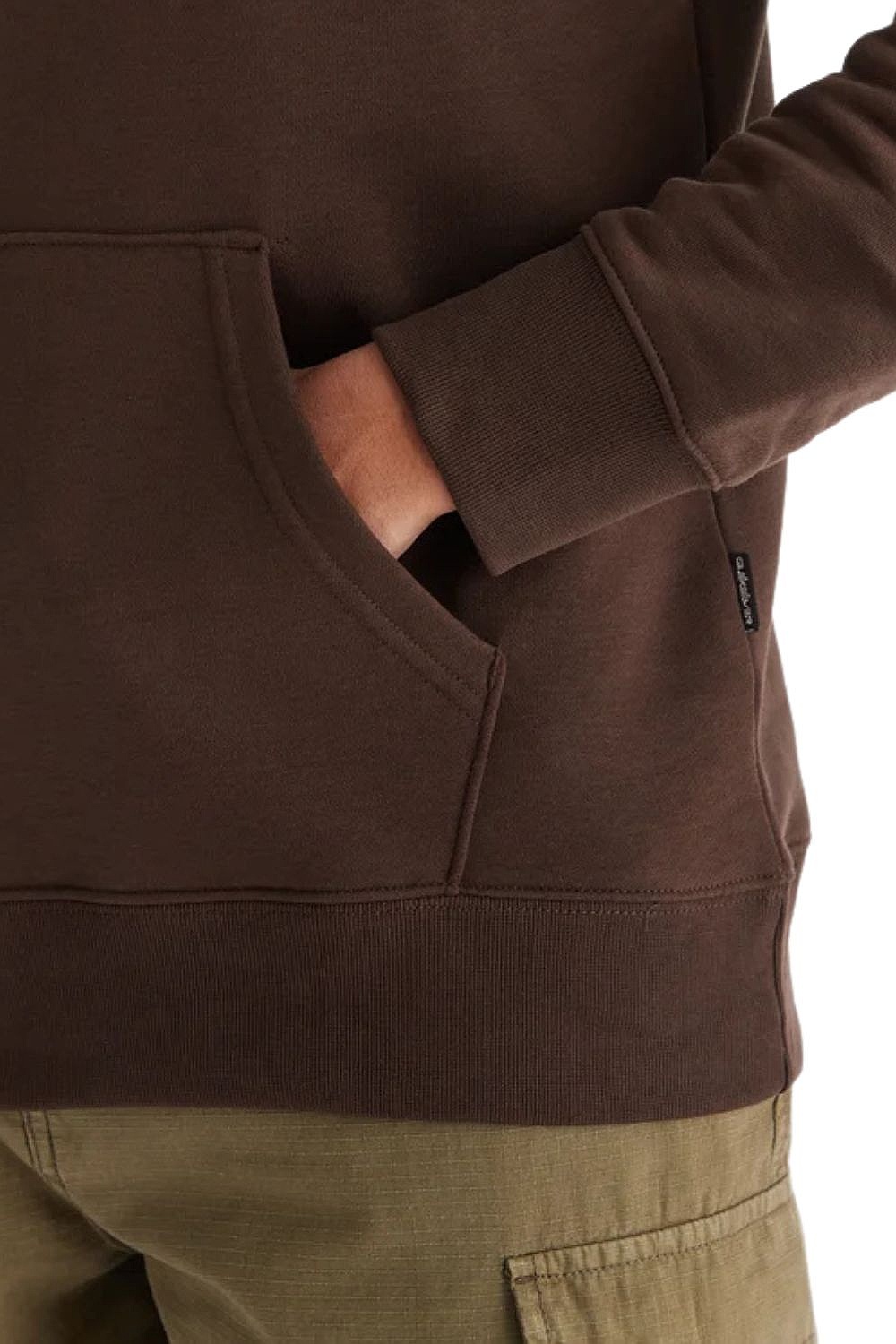 sweat-shirt Quiksilver Screen Fleece Fineline Hoodie - CSD0/Chocolate Brown - men´s