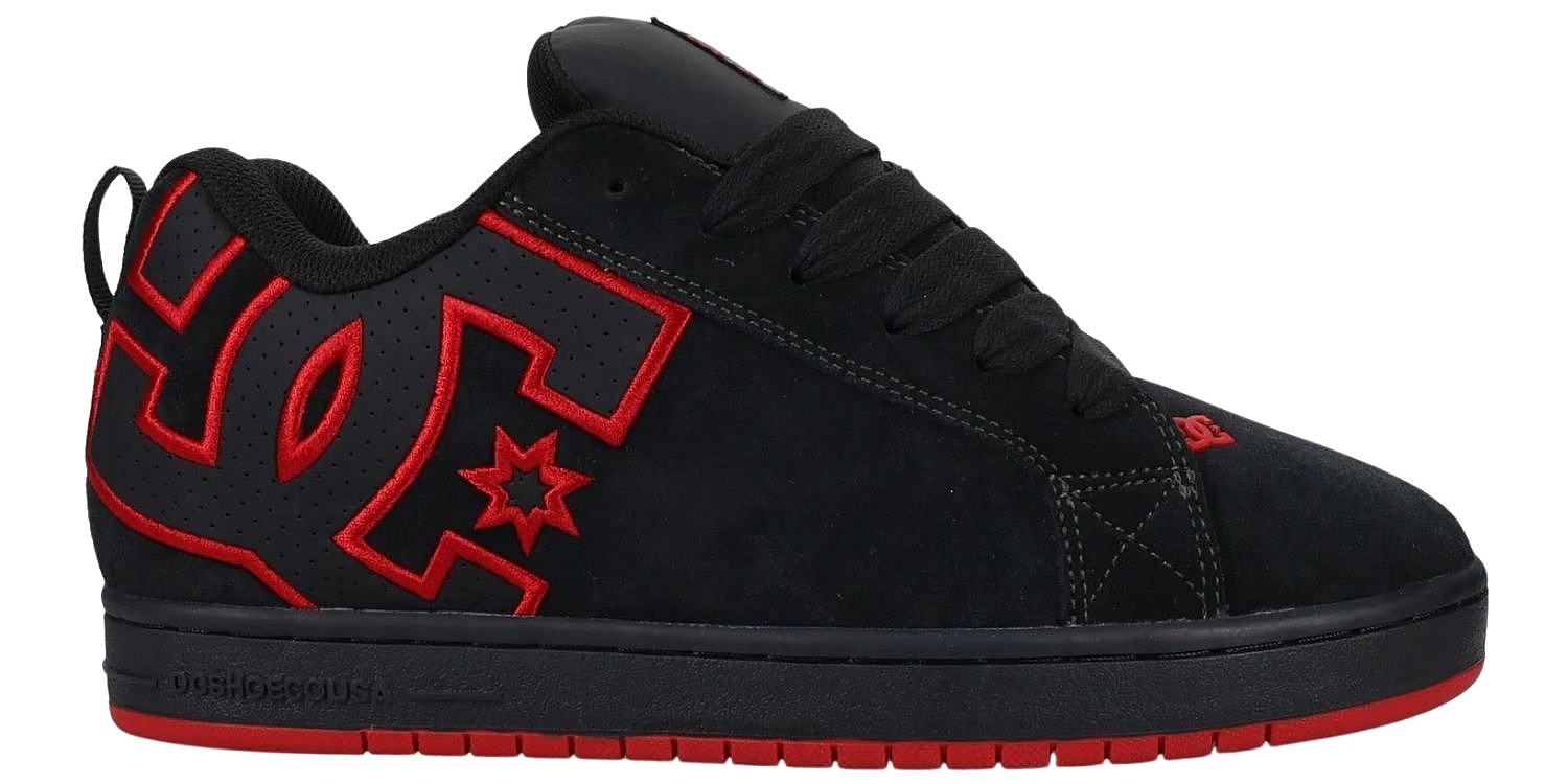 chaussures DC Court Graffik SE - Dark Grey/Red - men´s