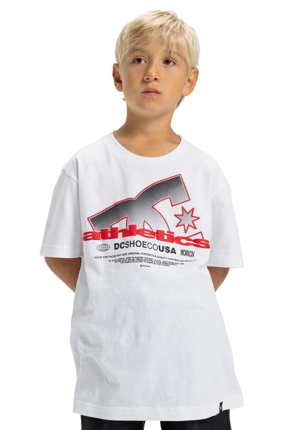 T-Shirt DC Slathletic - WBB0/White - boy´s
