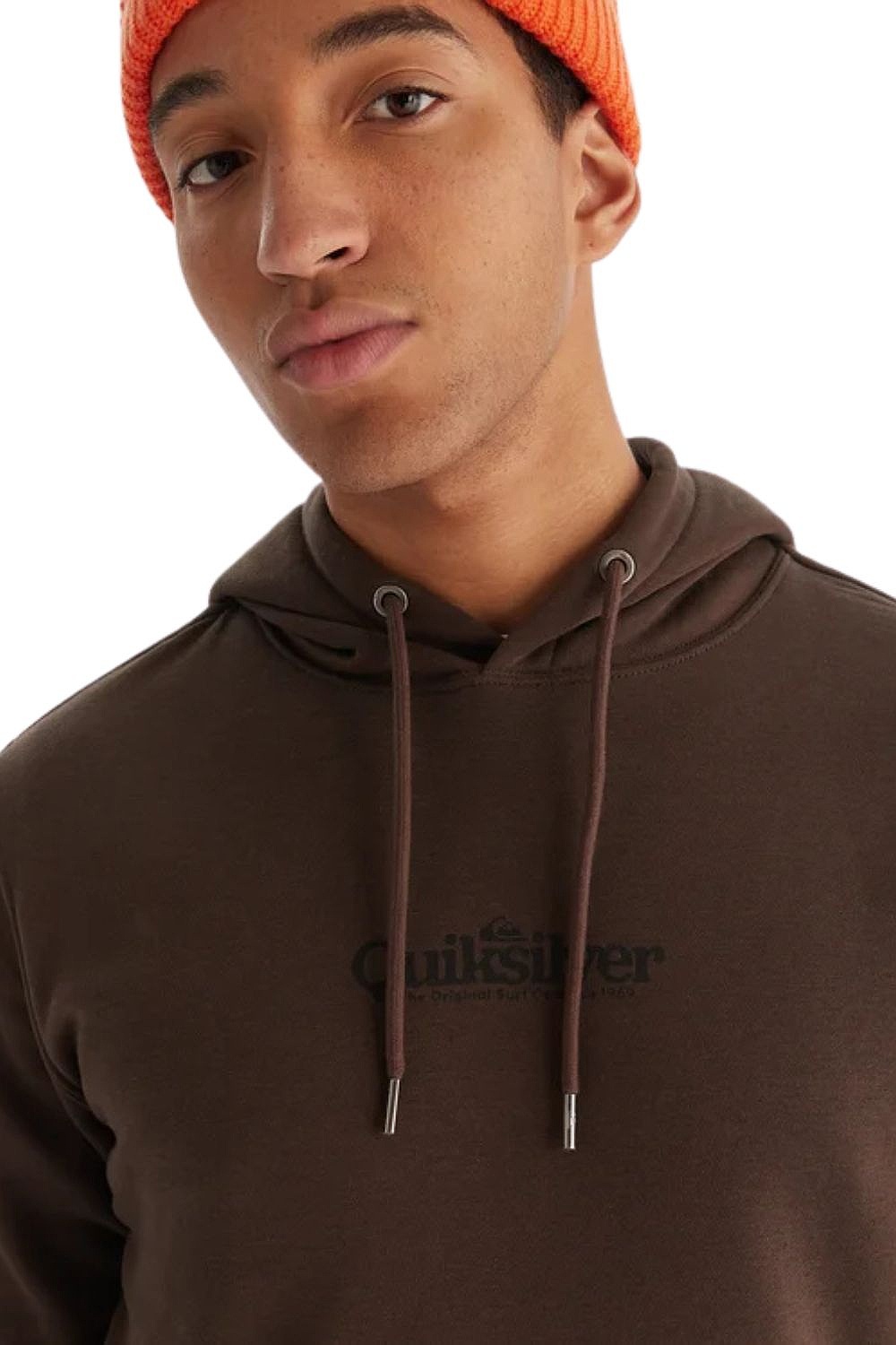 sweat-shirt Quiksilver Screen Fleece Fineline Hoodie - CSD0/Chocolate Brown - men´s