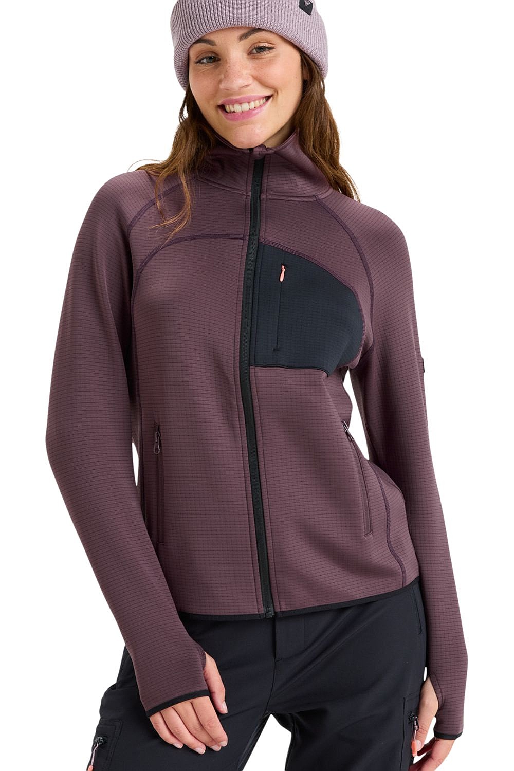 mikina Roxy Soaring Heights Zip - RRF0/Huckleberry - women´s