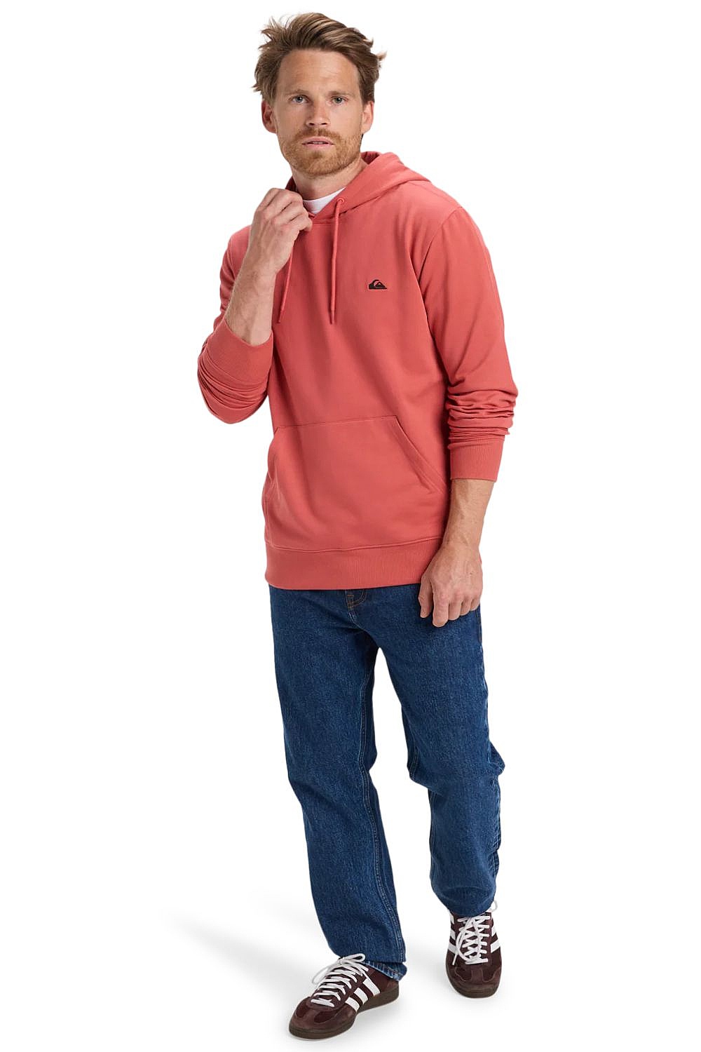 sweatshirt Quiksilver Basic Hoodie - MMZ0/Mineral Red - men´s
