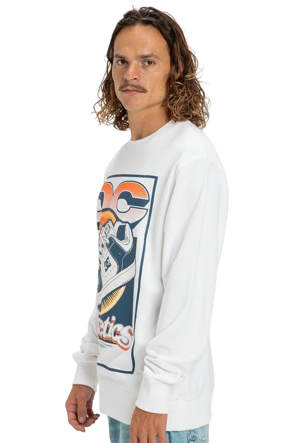 sweatshirt DC Manteca Tribute Crew - WBB0/White - men´s