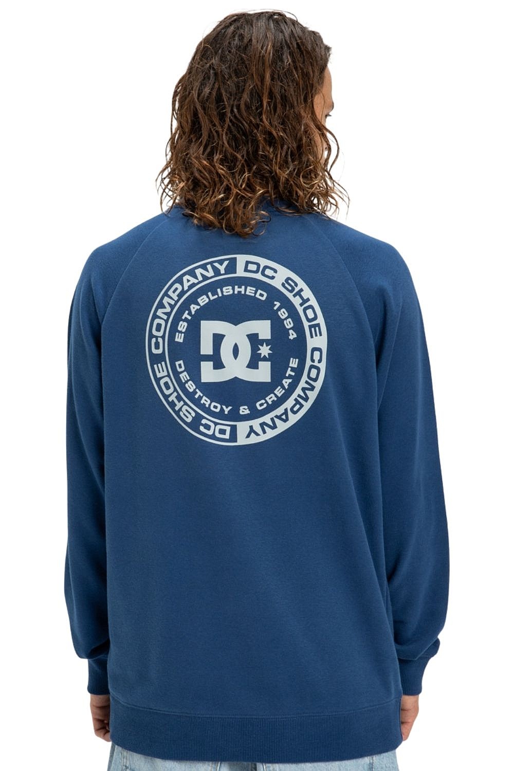 sweat-shirt DC Corpo Raglan Crew - BSW0/Estate Blue - men´s