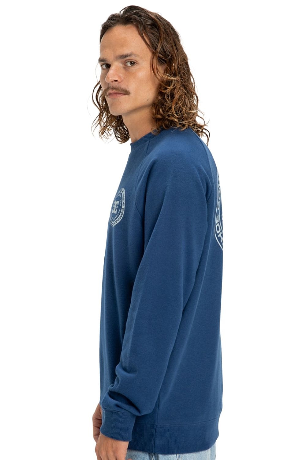 sweat-shirt DC Corpo Raglan Crew - BSW0/Estate Blue - men´s