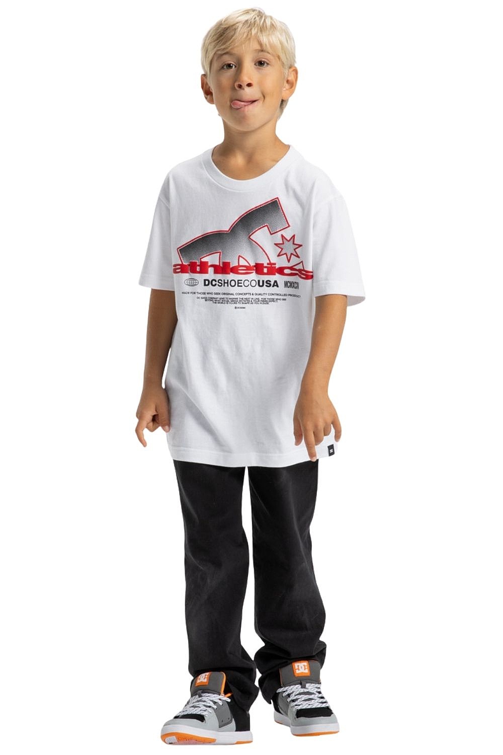 T-Shirt DC Slathletic - WBB0/White - boy´s