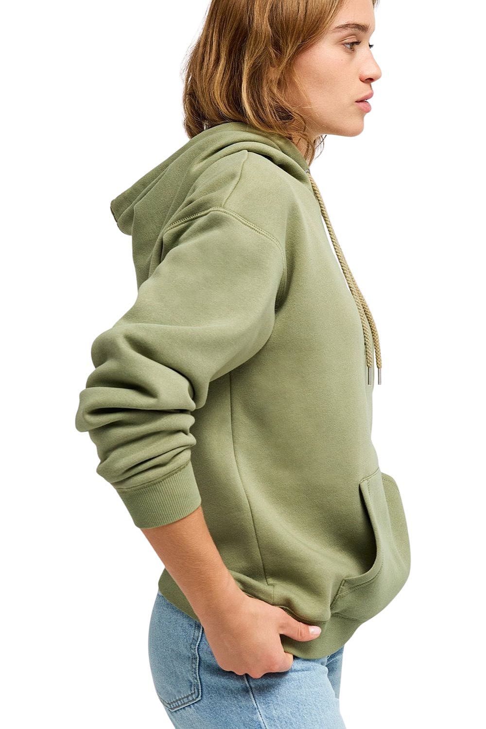 mikina Roxy Surf Stoked Hoodie Brushed Art - GLD0/Oil Green - women´s