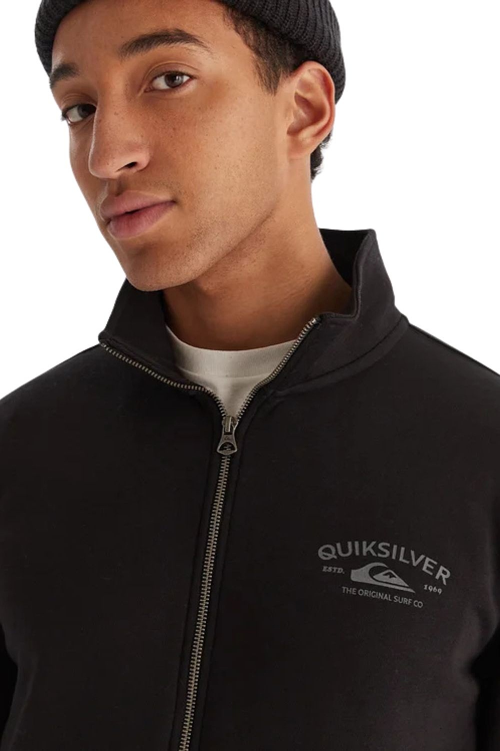 sweat-shirt Quiksilver Zip Fleece No Hood Zip - KVJ0/Black - men´s