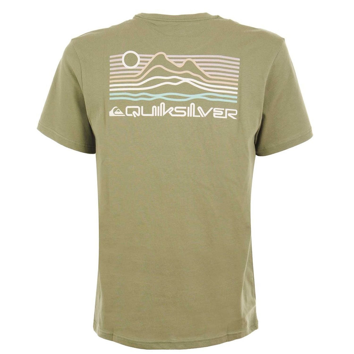 tričko Quiksilver Light Waves - GNG0/Loden Green