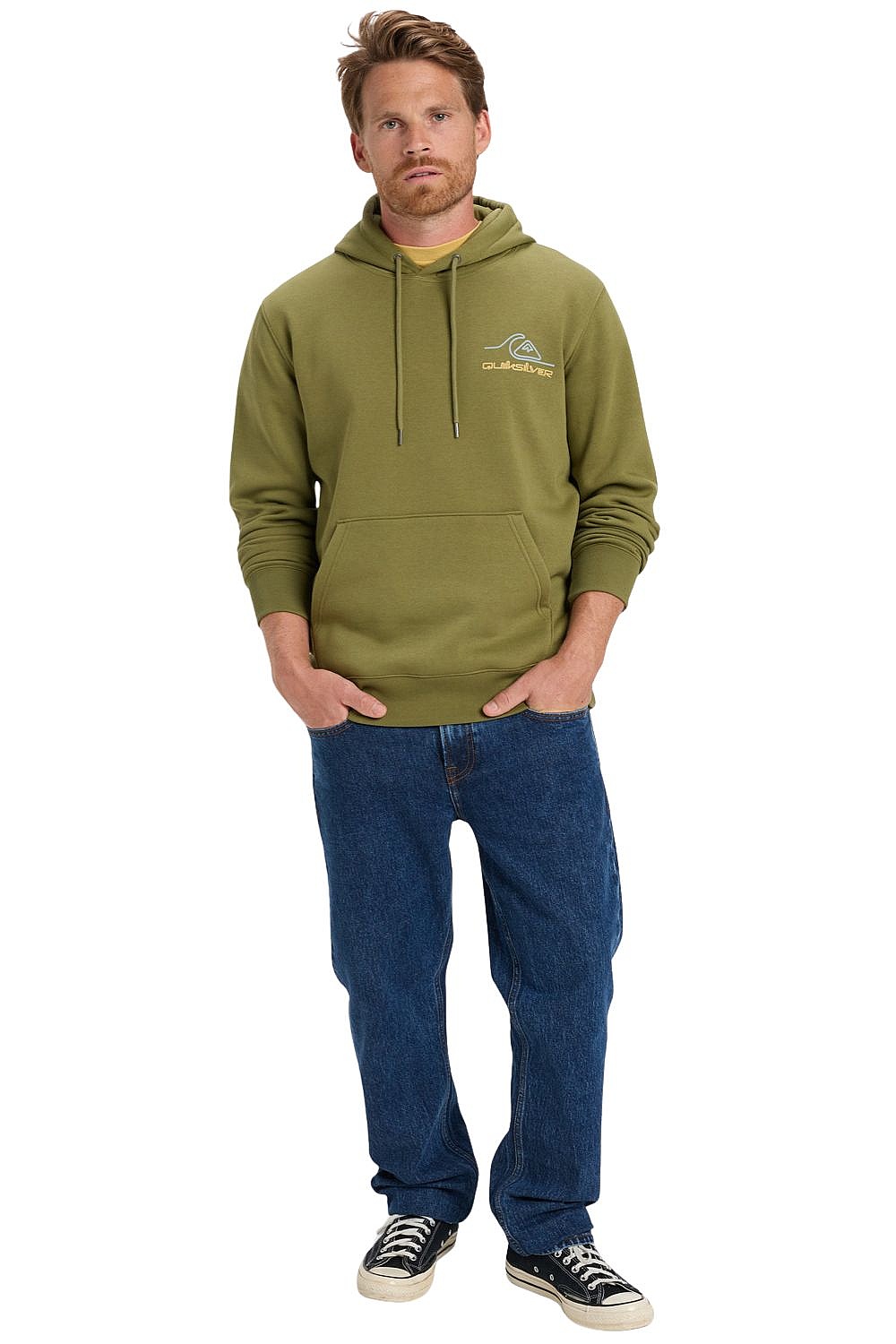 sweat-shirt Quiksilver Light Waves Hoodie - GNG0/Loden Green - men´s
