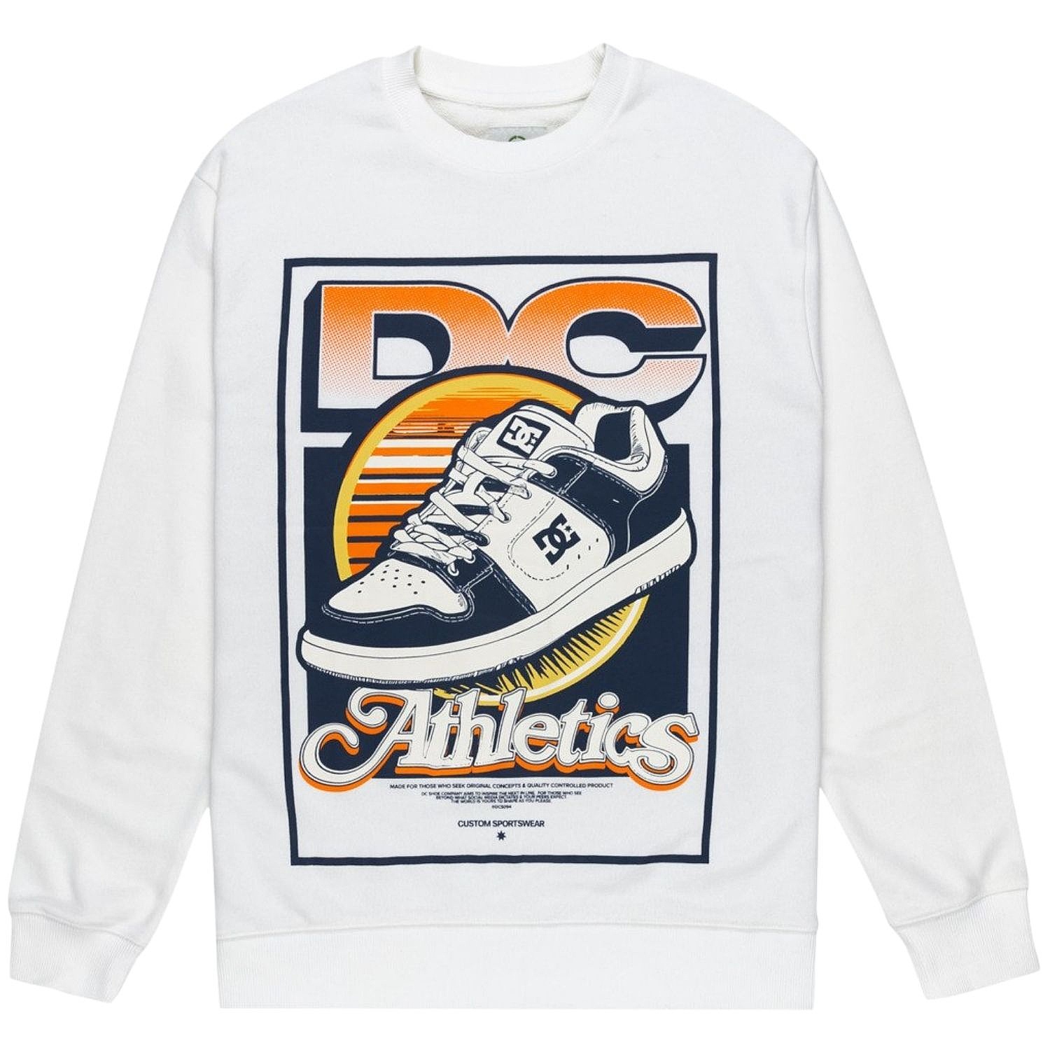 sweatshirt DC Manteca Tribute Crew - WBB0/White - men´s