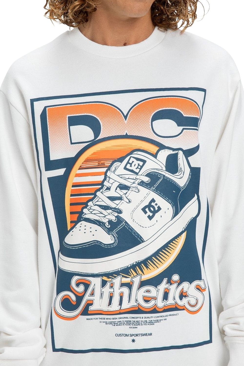 sweatshirt DC Manteca Tribute Crew - WBB0/White - men´s