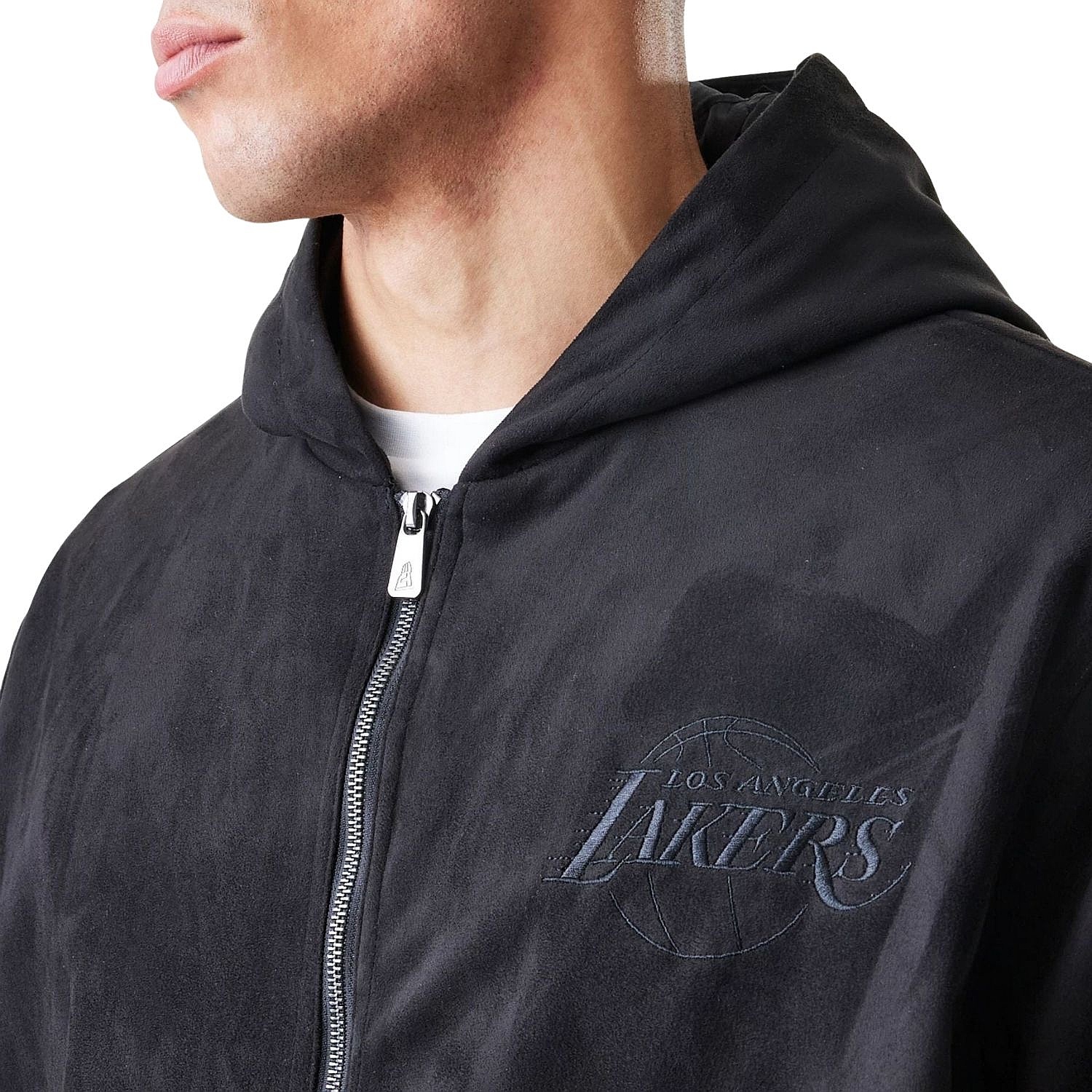 veste New Era Suede Hooded NBA Los Angeles Lakers - Black