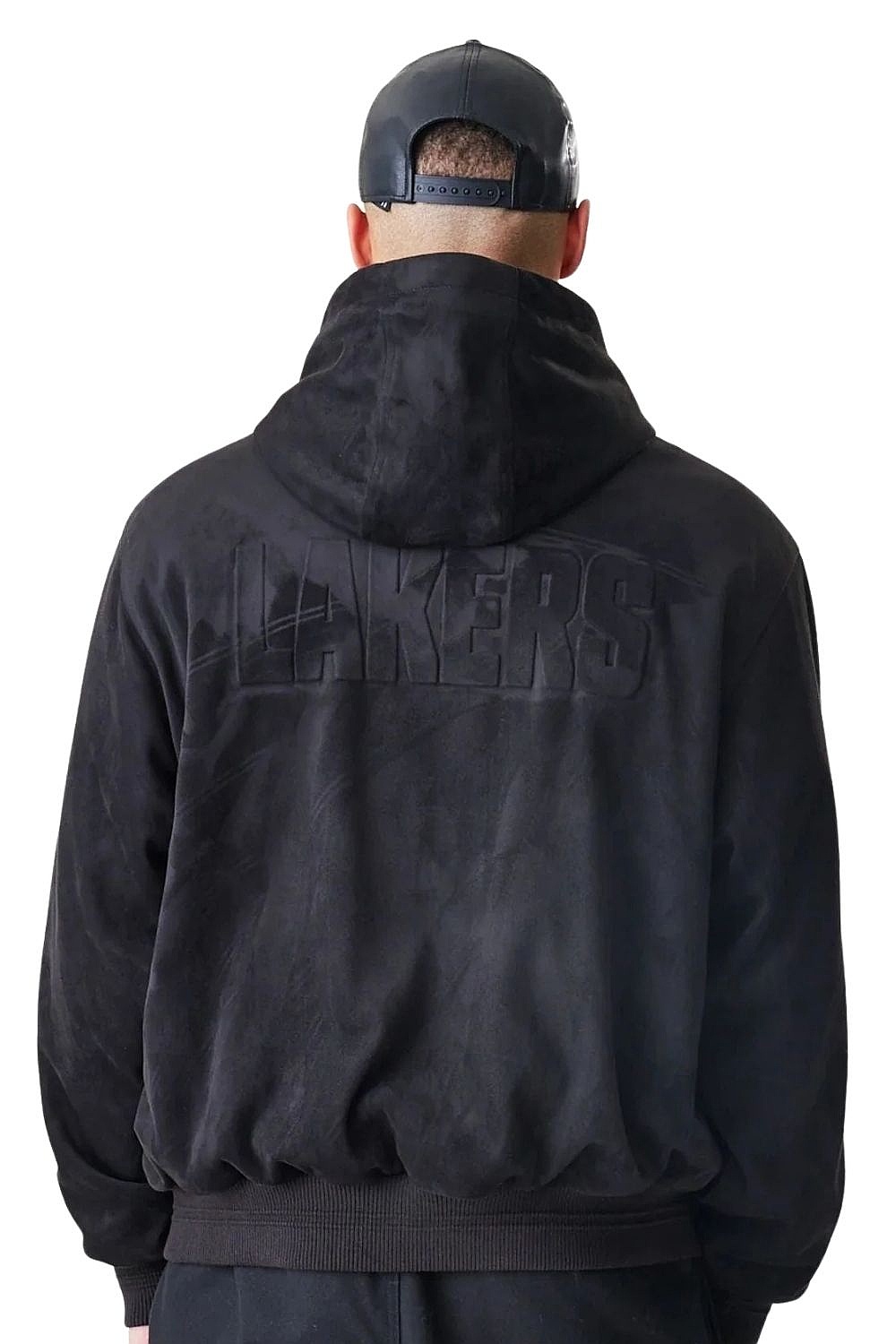 veste New Era Suede Hooded NBA Los Angeles Lakers - Black