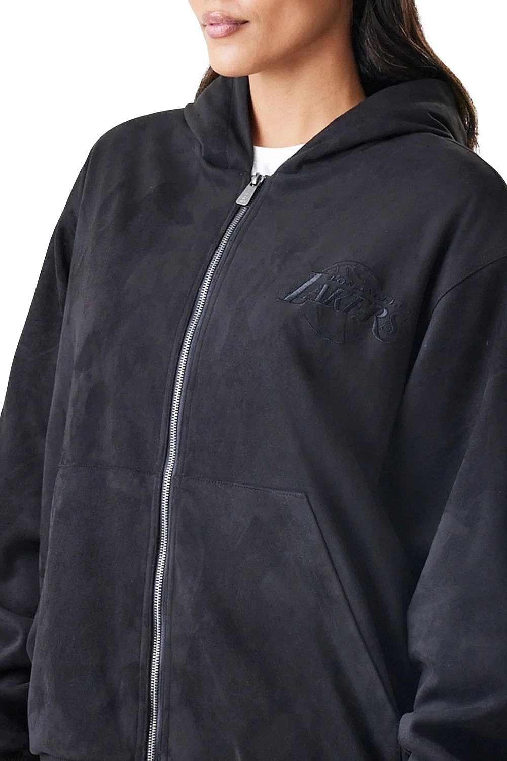 veste New Era Suede Hooded NBA Los Angeles Lakers - Black