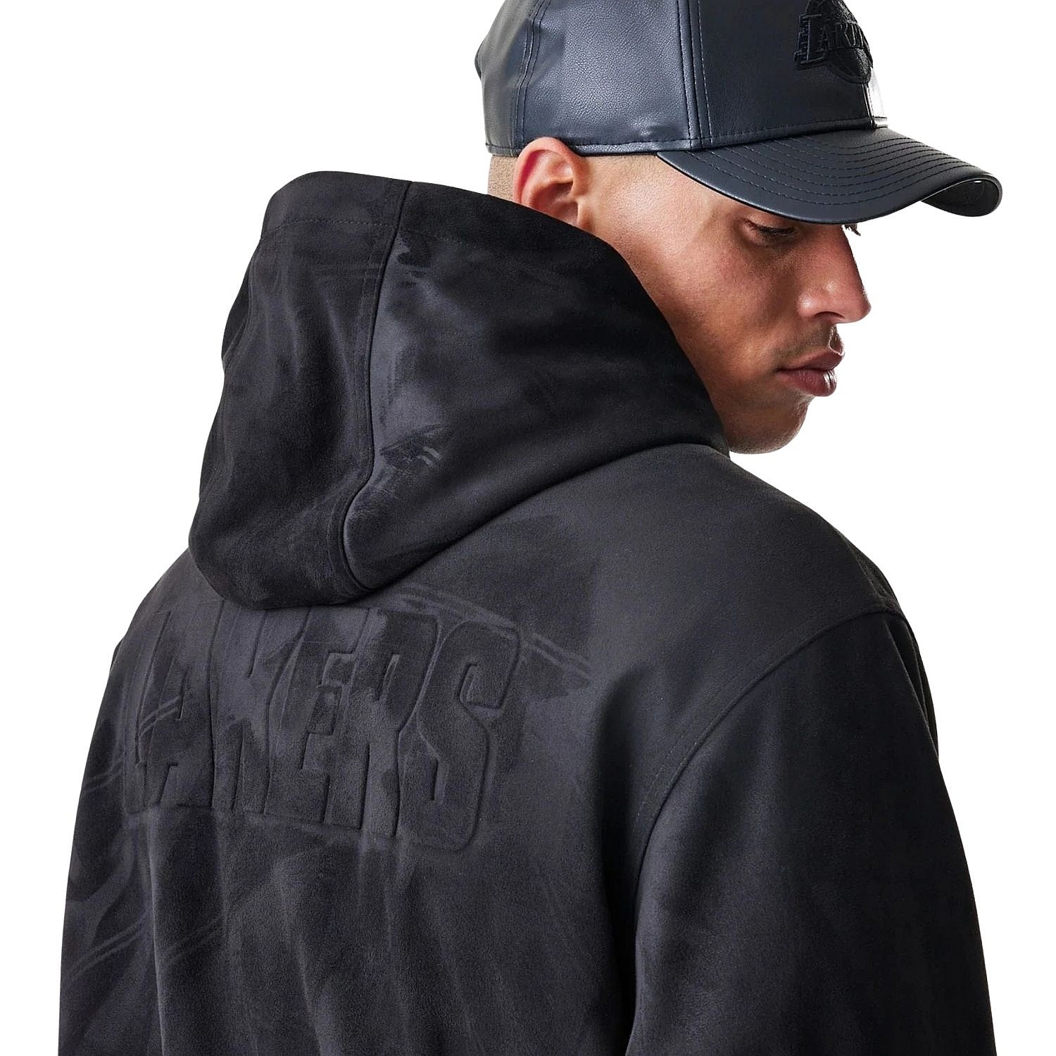 veste New Era Suede Hooded NBA Los Angeles Lakers - Black