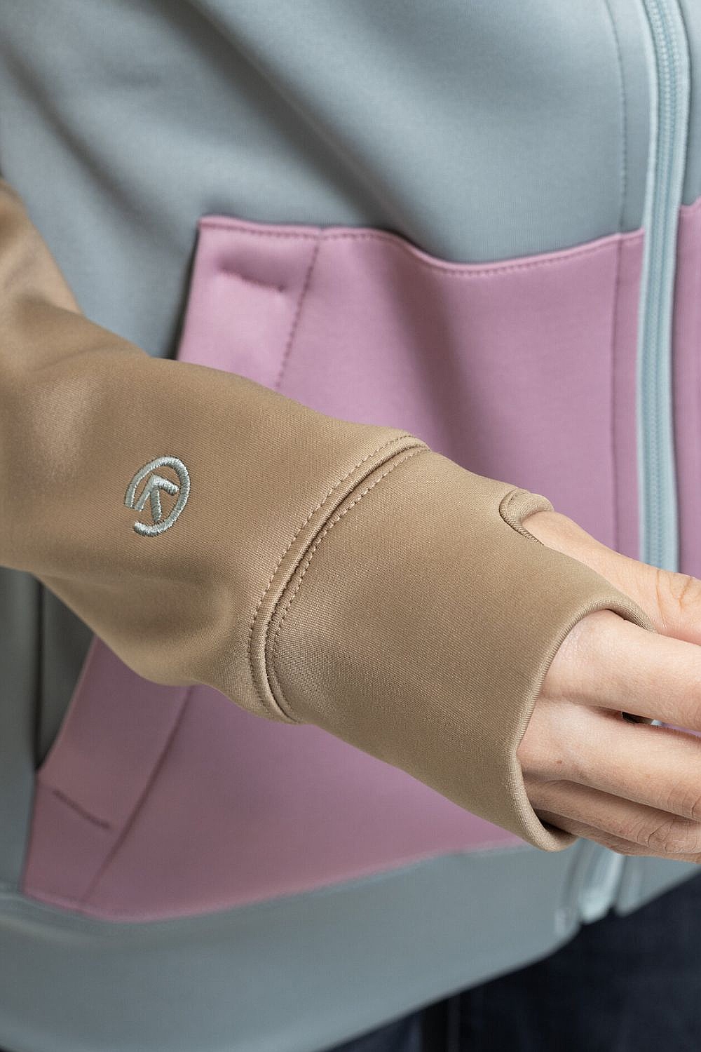 sweat-shirt Meatfly Alisha Zip - Safari Cloud - women´s