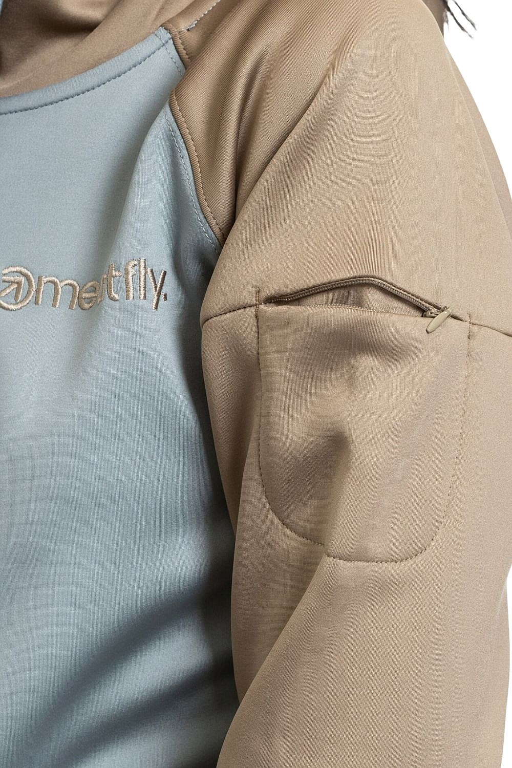 sweat-shirt Meatfly Alisha Zip - Safari Cloud - women´s