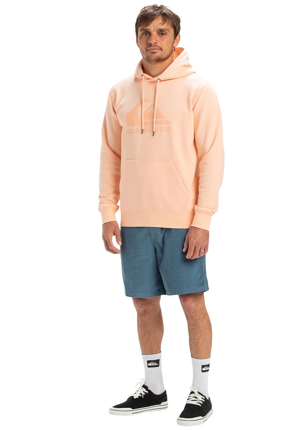 Sweatshirt Quiksilver Comp Logo - MEF0/Peach Parfait - men´s